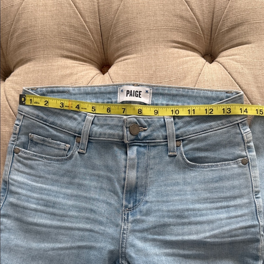 PAIGE Sky Blue Ankle Jeans for Women - Picture 7 of 11